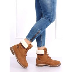 Timberki damskie camel 185-PA Camel brązowe. Brązowe botki damskie ButyModne, bez wzorów, ze skóry ekologicznej, bez obcasa, bez zapięcia. Za 99.00 zł.