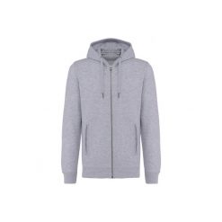 Ekologiczna rozpinana bluza z kapturem Kariban French Terry. Szare bluzy damskie KARIBAN, s, bez wzorów, z bawełny, bez ramiączek, z kapturem. Za 259.00 zł.