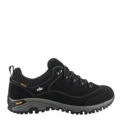Buty trekkingowe męskie LOMER Sella II Mtx Suede zamszowe. Czarne trekkingi męskie LOMER, z gumy, bez zapięcia. Za 799.99 zł.