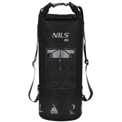 Plecak wodoodporny 25L NC17108 Nils Camp. Czarne plecaki męskie NILS CAMP, bez wzorów, sportowe. Za 84.89 zł.