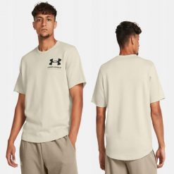 T-Shirt Koszulka Męska Under Armour Sportowa. Brązowe koszulki sportowe męskie Under Armour, m, bez wzorów, bez ramiączek, do biegania. Za 249.99 zł.