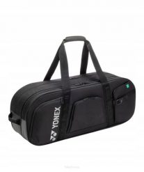 Torba tenisowa Yonex Gearlogic Tournament Bag. Czarne torby sportowe męskie YONEX, bez wzorów, z materiału. Za 399.00 zł.