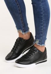 Czarne Sneakersy Seems to Change. Czarne obuwie sportowe damskie Born2be, bez wzorów, z okrągłym noskiem, bez zapięcia. Za 84.99 zł.