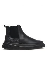 Guess Sztyblety FMFEMY LEA10 Czarny. Czarne botki męskie Guess, z aplikacjami, bez obcasa, bez zapięcia. Za 674.99 zł.