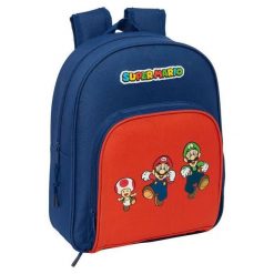 Plecak z boczną kieszenią na butelkę Safta Super Mario Bros Mamma Mia. Czerwone plecaki męskie safta, bez wzorów. Za 238.00 zł.