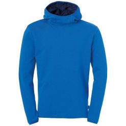 Bluza z kapturem Uhlsport Essential. Niebieskie bluzy męskie Uhlsport, l, bez wzorów, sportowe, bez ramiączek, z kapturem. Za 217.50 zł.