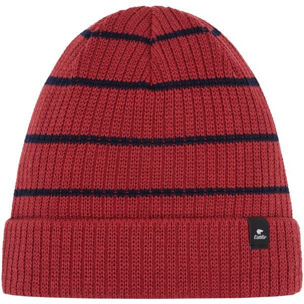 Czapka Eisbar Reni Striped OS MÜ. Czerwone czapki damskie Eisbar, na zimę, bez wzorów, prążkowane, eleganckie. Za 179.90 zł.