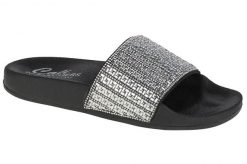 Klapki na basen damskie, Pop Ups-New Spark. Szare klapki damskie Skechers, bez wzorów, z materiału, sportowe, bez obcasa, bez zapięcia. Za 189.99 zł.