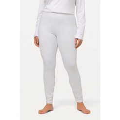 Damskie Narciarskie legginsy funkcyjne szybkoschnące bardzo ciepłe. Białe legginsy damskie Ulla Popken, bez wzorów, z elastanu. Za 199.99 zł.