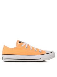 Converse Trampki Chuck Taylor All Star Ox A04393C Pomarańczowy. Brązowe trampki i tenisówki damskie Converse, bez wzorów, z materiału, bez zapięcia. Za 329.99 zł.