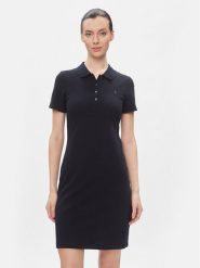 Tommy Hilfiger Sukienka codzienna 1985 Slim Pique Polo Dress Ss WW0WW42048 Granatowy Slim Fit. Niebieskie sukienki damskie Tommy Hilfiger, na co dzień, l, bez wzorów, z bawełny, bez kołnierzyka, bez ramiączek, proste. Za 359.99 zł.