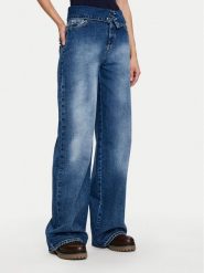 Please Jeansy P3ARCJGW7N Granatowy Regular Fit. Niebieskie jeansy damskie Please, bez wzorów, z bawełny. Za 299.99 zł.