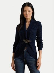 LAUREN RALPH LAUREN Kardigan 200P03473001 Granatowy Regular Fit. Niebieskie kardigany damskie Lauren Ralph Lauren, m, bez wzorów, z bawełny, bez kołnierzyka. Za 989.99 zł.