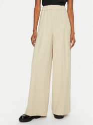 Patrizia Pepe Spodnie materiałowe 8P0710/A545-B814 Beżowy Regular Fit. Brązowe spodnie materiałowe damskie Patrizia Pepe, bez wzorów, z materiału. Za 529.99 zł.