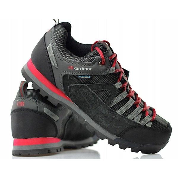Buty trekkingowe męskie Karrimor Spike Low 3 K950. Czarne buty zimowe męskie Karrimor, bez wzorów, bez obcasa, bez zapięcia. W wyprzedaży za 387.25 zł.