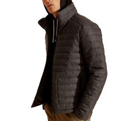 Kurtka pikowana Superdry Fuji szara męska. Szare kurtki męskie Superdry, na zimę, m, bez wzorów, z poliesteru, eleganckie, bez kaptura. W wyprzedaży za 294.90 zł.