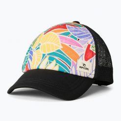 Czapka z daszkiem damska Rip Curl Mixed Yardage Trucker. Brązowe czapki damskie Rip Curl, bez wzorów, z materiału, sportowe. Za 109.99 zł.