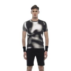 Koszulka Hydrogen Psychedelic Tech. Szare bluzki damskie HYDROGEN, bez wzorów, z poliamidu, sportowe, bez kołnierzyka, bez ramiączek. W wyprzedaży za 366.00 zł.