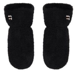 Rękawiczki KARL LAGERFELD. Czarne rękawiczki damskie KARL LAGERFELD, bez wzorów, z dzianiny. Za 429.99 zł.