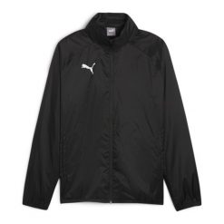 Kurtka męska Puma Team Goal All Weather. Czarne kurtki męskie Puma, m, bez wzorów, sportowe, bez kaptura. Za 216.99 zł.