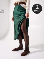 Rajstopy 40 DEN 2 pack - czarny. Czarne rajstopy i pończochy Sinsay, bez wzorów. Za 19.99 zł.