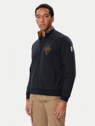 Aeronautica Militare Bluza 262FE2135UF00662 Granatowy Regular Fit. Niebieskie bluzy męskie Aeronautica Militare, l, bez wzorów, bez ramiączek, bez kaptura. Za 664.99 zł.