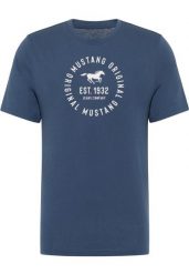 Męski T-Shirt Mustang Style Alex Dark Denim 1017992 5242. T-shirty męskie Mustang, m, bez wzorów, z denimu, bez kołnierzyka, bez ramiączek. Za 79.99 zł.