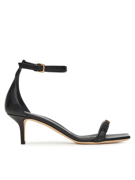 Elisabetta Franchi Sandały SA59L51E2 110 Czarny. Czarne sandały damskie Elisabetta Franchi, bez wzorów, ze skóry, bez obcasa, na szpilce, bez zapięcia. Za 2,289.00 zł.