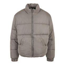 Kurtka Urban Classics cropped puffer. Szare kurtki męskie Urban Classics, m, bez wzorów, bez kaptura. Za 379.00 zł.
