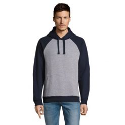 Bluza Unisex Dla Dorosłych Seattle. Niebieskie bluzy męskie SOL'S, m, bez wzorów, bez ramiączek, bez kaptura. Za 193.99 zł.
