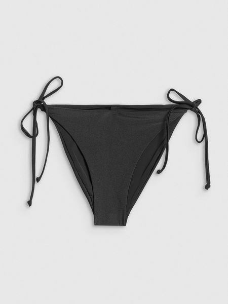4F Dół od bikini damski - czarny L. Czarne bikini 4F, bez wzorów, z materiału. Za 49.99 zł.