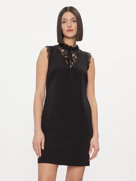 Liu Jo Sukienka koktajlowa WA4106 T7896 Czarny Regular Fit. Czarne sukienki damskie Liu Jo, bez wzorów, z syntetyku, wizytowe, bez kołnierzyka, bez ramiączek. Za 679.99 zł.