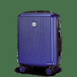 Walizka kabinowa Wings PC African Eagle 2.0 20" DARK BLUE. Niebieskie walizki damskie Wings, bez wzorów, z materiału. Za 199.90 zł.