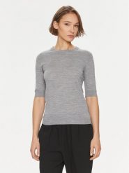 DAY BIRGER ÉT MIKKELSEN Sweter Carolina 100052 Szary Regular Fit. Szare swetry nierozpinane damskie DAY Birger et Mikkelsen, xs, bez wzorów, z wełny, bez kołnierzyka, bez ramiączek. Za 549.99 zł.