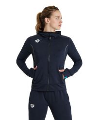 Bluza damska z kapturem Arena Spacer. Czarne bluzy damskie ARENA, xl, bez wzorów, z poliesteru, bez ramiączek, z kapturem. Za 378.50 zł.