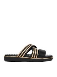 Go Soft Klapki CEO-W8087 Czarny. Czarne klapki damskie GO SOFT, bez wzorów, ze skóry, bez obcasa, bez zapięcia. Za 99.99 zł.