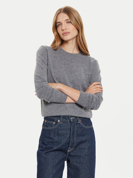 United Colors Of Benetton Sweter 1002D1K01 Szary Regular Fit. Szare swetry nierozpinane damskie United Colors Of Benetton, xs, bez wzorów, z wełny, bez kołnierzyka, bez ramiączek. Za 179.99 zł.