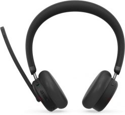 Lenovo ANC Headset 6550 Zestaw słuchawkowy Bezprzewodowy Opaska na głowę Biuro/centrum telefoniczne USB Type-C Bluetooth Czarny. Czarne słuchawki bezprzewodowe Lenovo. Za 545.32 zł.