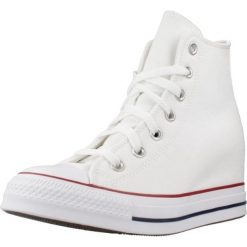 Buty CONVERSE CHUCK TAYLOR ALL STAR WEDGE PLATFORM Biały. Białe obuwie sportowe damskie Converse, bez wzorów, z tkaniny, bez zapięcia. Za 369.99 zł.
