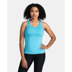 Damski top techniczny Kilpi SIEN-W. Niebieskie topy damskie Kilpi, m, bez wzorów, sportowe, bez kołnierzyka, bez ramiączek. Za 70.90 zł.