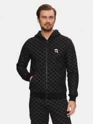 KARL LAGERFELD Bluza 705095 551951 Czarny Regular Fit. Czarne bluzy męskie KARL LAGERFELD, m, bez wzorów, z bawełny, bez ramiączek, bez kaptura. W wyprzedaży za 739.99 zł.