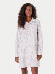 LAUREN RALPH LAUREN Koszula nocna ILN32448 Różowy Relaxed Fit. Czerwone koszule nocne damskie Lauren Ralph Lauren, bez wzorów, z bawełny, bez ramiączek. Za 409.99 zł.