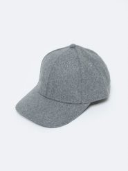 Czapka unisex z daszkiem wełniana szara Lano 902. Szare czapki damskie BIG STAR, bez wzorów, z tkaniny, eleganckie. W wyprzedaży za 79.99 zł.