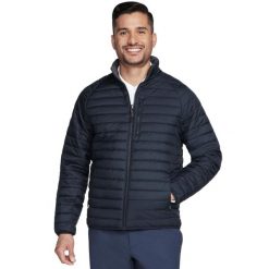 Kurtka sportowa męska Skechers GO Shield Altitude Reversible Jacket. Czarne kurtki sportowe męskie Skechers, m, bez wzorów, z materiału, bez kaptura, trekkingowe. Za 279.99 zł.