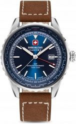 Zegarek Męski SWISS MILITARY HANOWA Afterburn GMT SMWGB0003202 + BOX. Zegarki męskie Swiss Military Hanowa, bez wzorów. Za 840.19 zł.