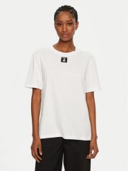 Patrizia Pepe T-Shirt 8M1612/J089-W103 Biały Regular Fit. Białe t-shirty damskie Patrizia Pepe, m, bez wzorów, z bawełny, bez kołnierzyka, bez ramiączek. Za 269.99 zł.