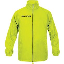 Kurtka Givova Rain Basico Fluo pomarańczowa. Żółte kurtki męskie Givova, xs, bez wzorów, sportowe, bez kaptura. Za 50.00 zł.