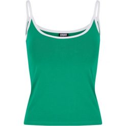 Damski tank top Urban Classics Contrast Basic (x2). Białe topy damskie Urban Classics, bez wzorów, eleganckie, bez kołnierzyka, bez ramiączek. Za 149.50 zł.