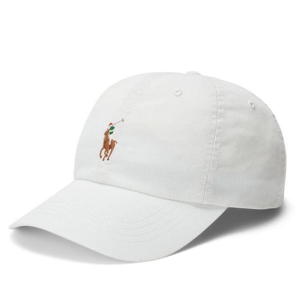Czapka z daszkiem Polo Ralph Lauren. Białe czapki damskie Polo Ralph Lauren, bez wzorów. Za 199.99 zł.