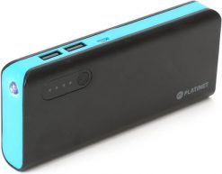 Powerbank Platinet PMPB80BBL 8000mAh Czarno-niebieski. Czarne powerbanki Platinet. Za 30.00 zł.